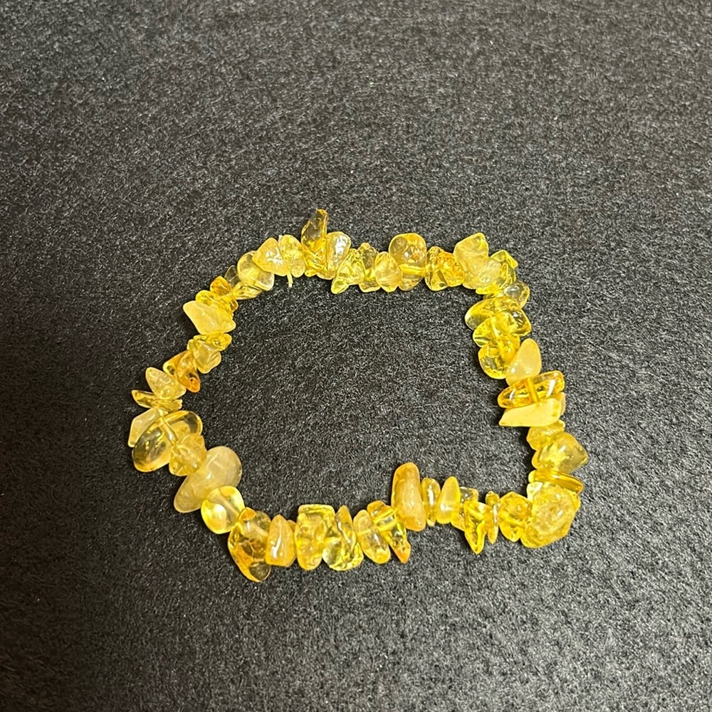 Hand crafted yellow citrine bracelet - FREE gift with purchase!